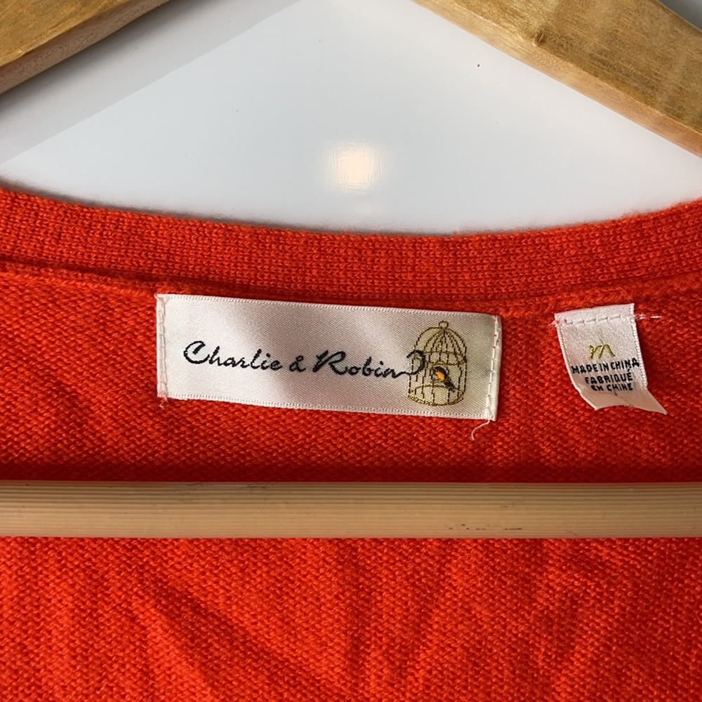 Cashmere Charlie and Robin Button cardigan Sweater - Picture 2 of 8